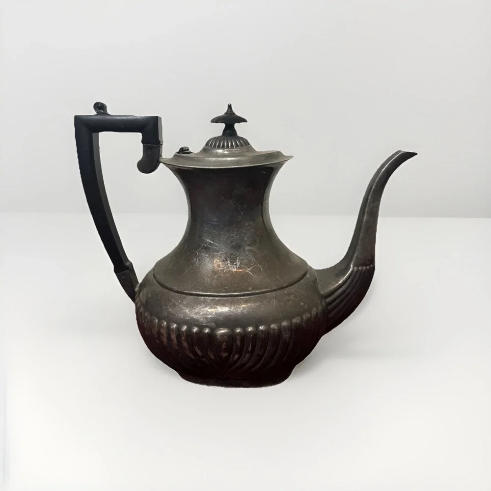 Vintage Sheffield Silver Plate‎ Coffee Pot Teapot EPNS  England Art Deco